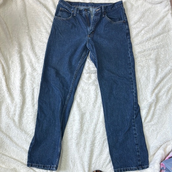 Wrangler Blue Relaxed Jeans Classic Style 32X32 - Picture 3 of 6